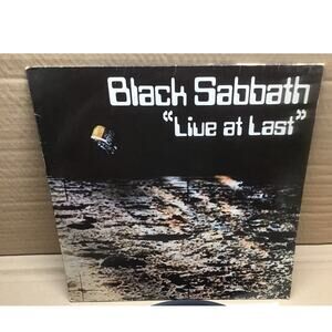 Black Sabbath Live at Last Vinyl LP 1980 NEMS BS 001 Bilbo Ossie Misprint